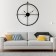 Wall clock, series: loft, discrete move, 67 x 63 x 5.5 cm