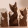 Souvenir tree "Cats with mirror inserts" Mokko (set of 3 pcs) h = 25.30.40 cm