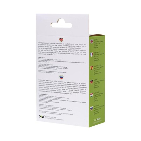 Vibrocolor on the penis Toyfa A-Toys, silicone, green color, d = 3.1 cm-5