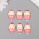 Decor for creativity plastic "Cat in glass" set 6 pcs 2.5x1.8x1 cm