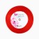 A satin decorative ribbon “from the whole heart”, red, 1 cm x 22.5 m