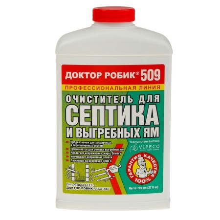 Cleaner for the septic tank and cesspool, Dr. Robik 509, 798 ml.-2