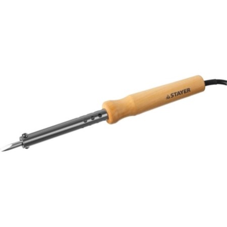 STAYER Master soldering iron, wooden handle, NI-CR sting, 80 watts, 220 B-1