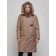 Coat insulated winter female, size 50, brown color