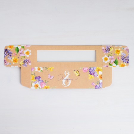 Box for Makarun, confectionery packaging, “March 8” 18 x 5.5 x 5.5 cm-3