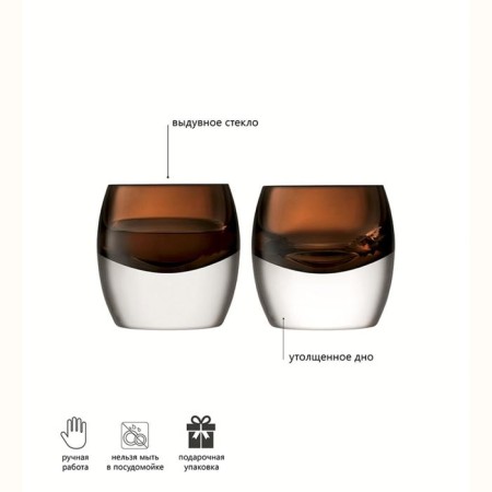 Set of low glasses Whisky Club, 230 ml, 2 pcs-6