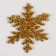 New Year's set for the decor "Snowflakes" 12 pcs., Color gold