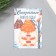 A postcard with the seeds "grow itself" "Fairytale New Year" Gnome 5*7cm