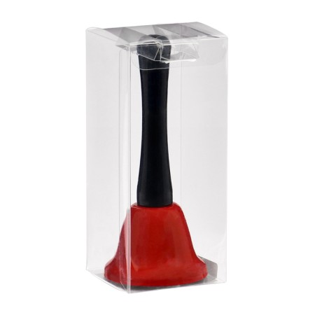 Metal bell, desktop call "Funk", 12.5 x 5 cm, red-2