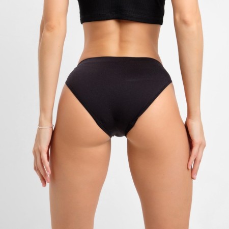 Panties female slips, black color (nero), size 44-46 (s/m)-5