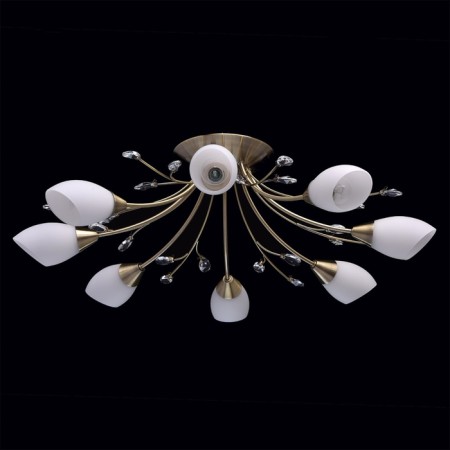Celeal chandelier "Tenderness" 8x60W E14 Antique bronze 75x75x22cm-4