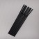 Disposable tubes for drinks of the share, 21 cm, d = 5 mm, 100 pcs, with corrugation, black color is black