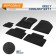 Autoflex Business salon for Geely Coolray SX11 2020-, textiles, graphite, 6 parts