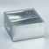 Gift folding box, packaging, "silver", 20 x 20 x 10 cm