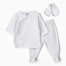 Kit for newborns, white color, height 62 cm