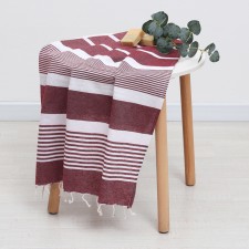 Pedmal towel Lovelife Resort, col. Burgundy, 75x170 cm, 80% HL, 20% PE, 190 g/m2