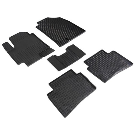 Rubber rugs "net", for Hyundai Solaris II, 2017-n.