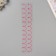 Sticker of rhinestones plastic "suspensions" raspberry 35x8 cm