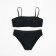 Female Separate swimsuit with the Bando Bando Lypho Color Black, size 42