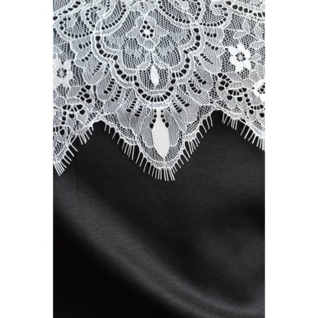 Female dress, size 42, black color, white-6