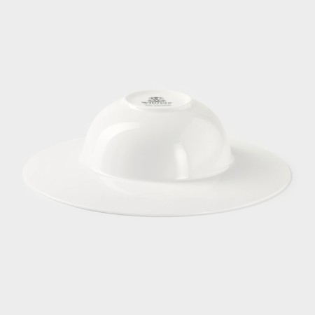 Porcelain plate for Wilmax paste, 600 ml, D = 25 cm, white color-2
