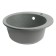 Curler for a kitchen made of stone Zein 30/Q8, D = 475 mm, round, overflow, dark gray color