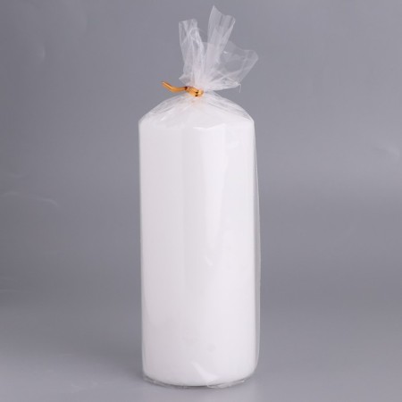 Candle-cylinder, 6x14 cm, 350 g, 19 hours, white-2