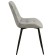 “Quarter U” chair, velor Tenerife Gray / Black Metal