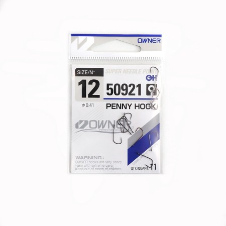 The hook Owner Penny Hook BC No. 12, 11 pcs.
