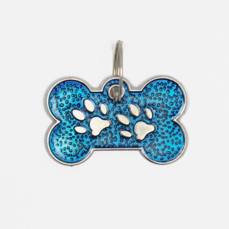 Tarry for engraving "Bone with paws", 3 x 1.5 cm, packing 6 pcs, mix of flowers-2