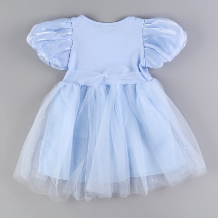 Carnival set "Stylish Princess": A rim, blue dress with swans, height 98 cm-7