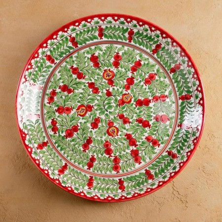 Largan Rishtan ceramics "Grenates", 37 cm, red