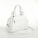 Women's bag with lightning, white color