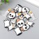 Decor for creativity rubber "Ghost and Skull", set 16 pcs., 3 × 2.3 cm, mix