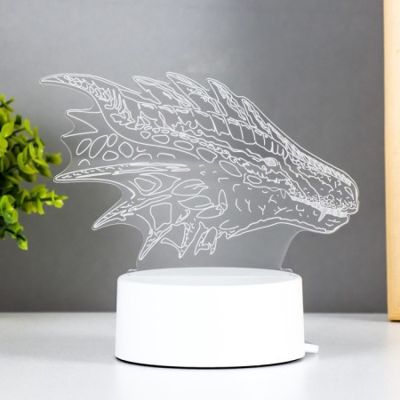 Lamp "Dragon" LED white 15x9.5x11 cm-3
