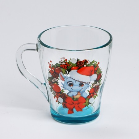 Set of glass mugs "Dragons", 2 pcs-5