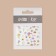 Nail stickers "on the field", voluminous, multi -colored