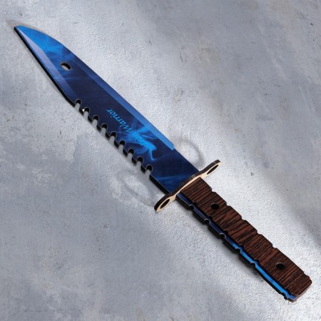 Souvenir wooden knife 2 modification, 5 colors in the package, mix-5