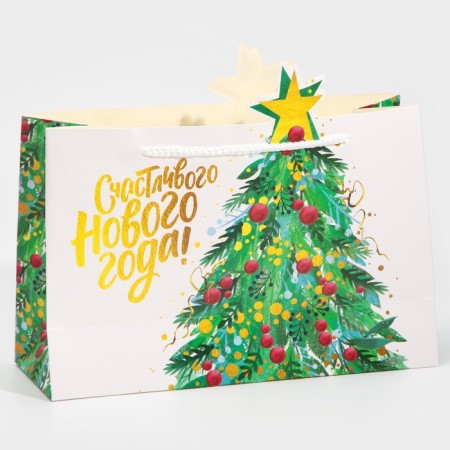 Gift Package "Star", 30 x 23 x 10 cm, New Year-3