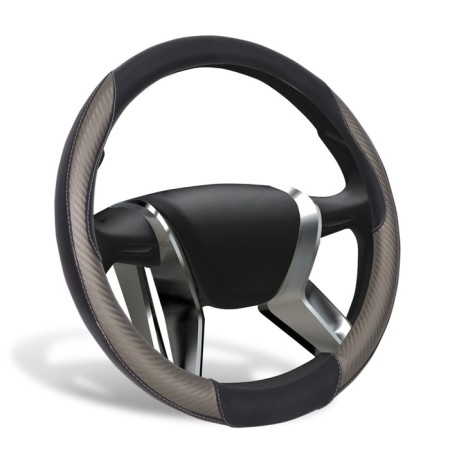 Braid Azard Race, eco-leather, carbon fiber inserts, gray stitching, rr m, black