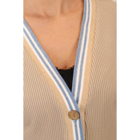 Female suit, size 44, beige color-9