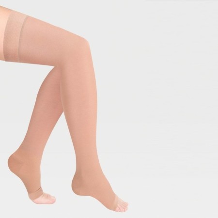 Stockings compression ID-310 LUMMA IDEALISTA, size XXL (VI), Grade 2, Long, Caramel color, open toe-1