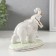 Souvenir Ceramics "Walk of an elephant from an elephant" White with gold 12.2x12.7x7.2 cm