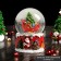 Souvenir Polystone Water Ball "Sails Santa Claus with gifts" 7x8x9 cm