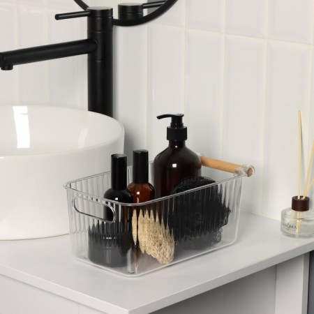 Storage container with handle LADOM "Crystal", 28.5 × 15.3 × 11 cm, the color is transparent-7