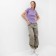 T -shirt female, lilac color, size S (42)