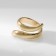 Ring Metal "Trend" curl, color gold, size 18