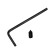 Whistle in a silencer, size S, under the diameter of the pipe 32-43 mm, black