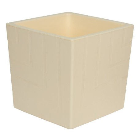Plastic pot Live-In-Green with the Quadro tab, 13 l, vanilla color