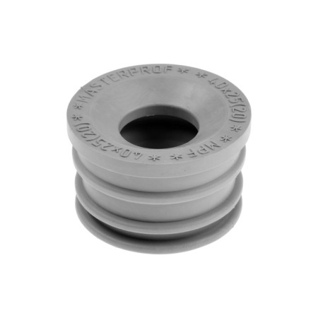 Transitional cuff Masterprof Isa. 131767, D = 40 x 25 mm, for sewer pipes, heaps, gray